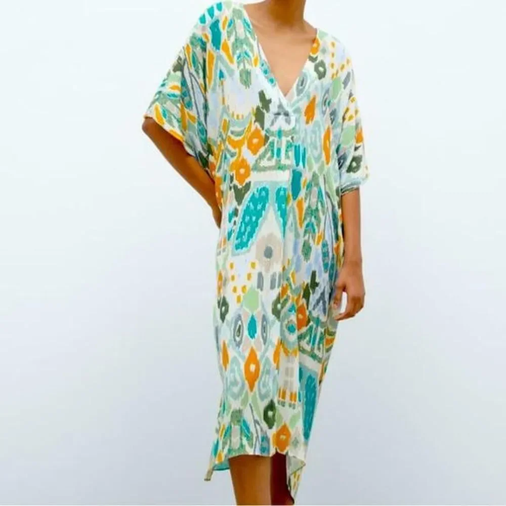 zara oversized dress POG ZARA PINK STRIPE COLLARED DRAPED PLEAT OVERSIZED SHIRT DRESS